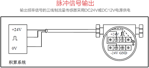 氯甲烷流量計三線制接線圖